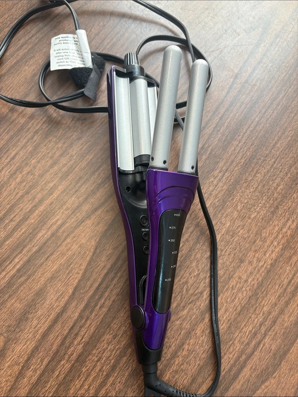 Bed Head A Wave We Go Tourmaline Ceramic Adjustable Hair Waver Purple
